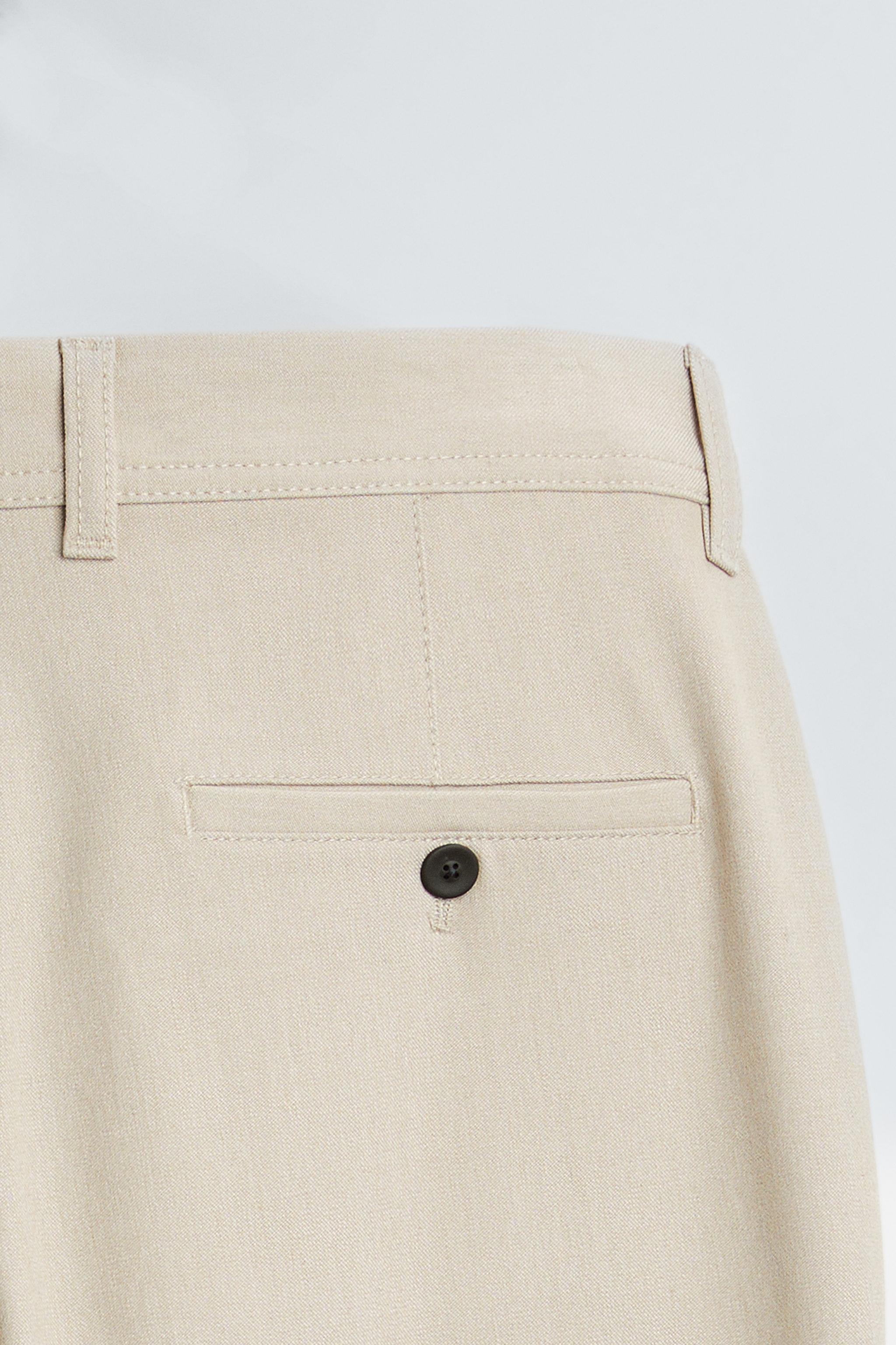 TEXTURED STRETCH PANTS